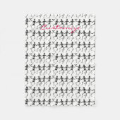 Tanzskelette Halloween Thunder_Cove Fleecedecke (Vorderseite)