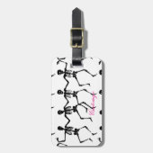 Tanzskelette Halloween Thunder_Cove Gepäckanhänger (Vorderseite vertikal)