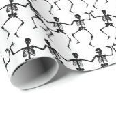 Tanzskelette Halloween Thunder_Cove Geschenkpapier (Rolleneckpunkt)