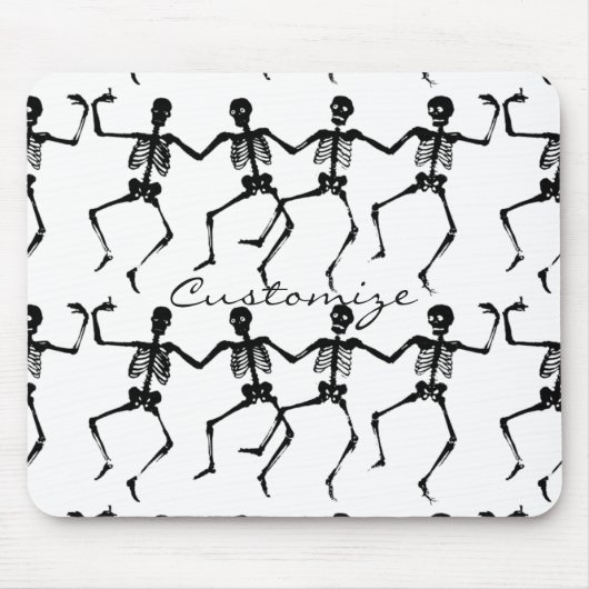 Tanzskelette Halloween Thunder_Cove Mousepad (Vorne)