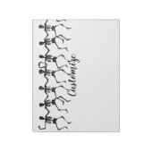 Tanzskelette Halloween Thunder_Cove Notizblock (Rotiert)