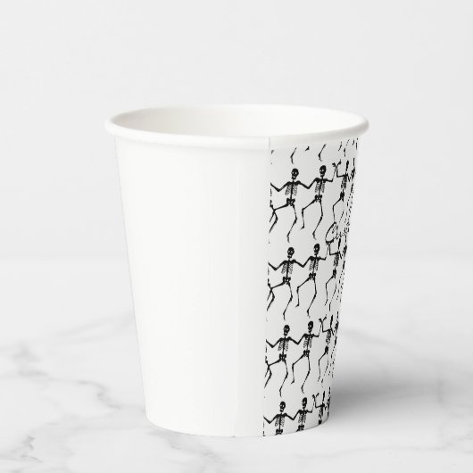 Tanzskelette Halloween Thunder_Cove Pappbecher (Rechts)