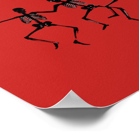 Tanzskelette Halloween Thunder_Cove Poster (Ecke)