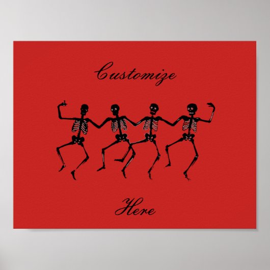 Tanzskelette Halloween Thunder_Cove Poster (Vorne)