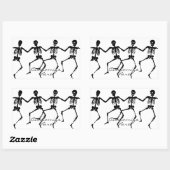 Tanzskelette Halloween Thunder_Cove Rechteckiger Aufkleber (Blatt)