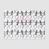 Tanzskelette Halloween Thunder_Cove Seidenpapier (Vorderseite)