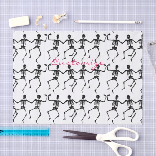 Tanzskelette Halloween Thunder_Cove Seidenpapier (Handwerk)