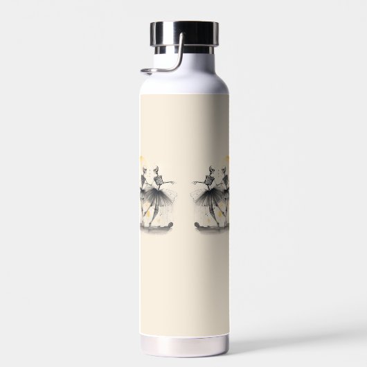 Tanzskelette Ich bin eine tote Wasserflasche Trinkflasche (Rechts)