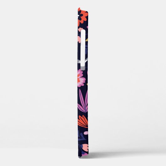 Tanzskelette im Blumengartenmuster Case-Mate iPhone Hülle (Rückseite / Links)