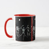 Tanzskelette in Mondlichtbecher-Tasse Tasse (Links)