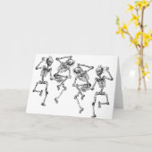 Tanzskelette Karte (Gelbe Blume)