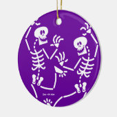 Tanzskelette Keramik Ornament (Links)