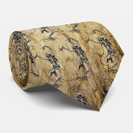 Tanzskelette Krawatte (Gerollt)