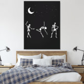 Tanzskelette Leinwanddruck (Insitu (Schlafzimmer))