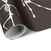 Tanzskelette nahtloses Muster Geschenkpapier (Rolleneckpunkt)