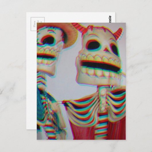 Tanzskelette Postkarte (Vorne/Hinten)