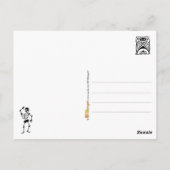 Tanzskelette Postkarte (Rückseite)