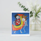Tanzskelette Postkarte (Stehend Vorderseite)