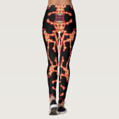Tanzskelette Spaß Halloween-Leggings Leggings (Rückseite)