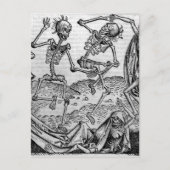 Tanzskelette, 'Tanz des Todes' Postkarte (Vorderseite)