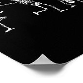 Tanzskelette TanzChallenge Halloween Beängstigend Poster (Ecke)