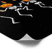 Tanzskelette TanzChallenge Halloween Beängstigend Poster (Ecke)