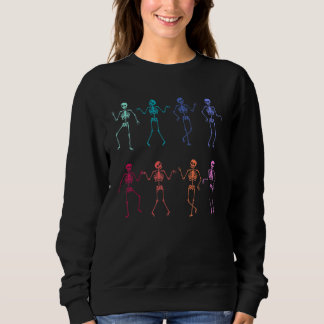 Tanzskelette TanzChallenge Halloween Beängstigend Sweatshirt