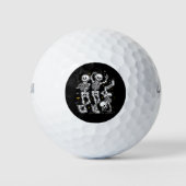 Tanzskelette TanzChallenge Halloween Golfball (Vorderseite)