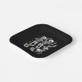 Tanzskelette TanzChallenge Halloween Pappteller (Gewinkelt)