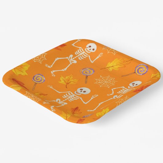 Tanzskelette von Natasha Us Pappteller (Gewinkelt)