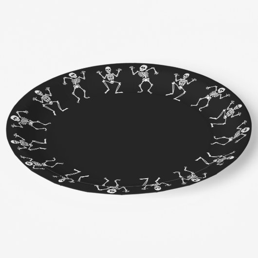 Tanzskeletton Halloween Paper Teller (Schrägansicht)