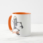 Tanzskeletton Tasse - Spaß Spooky Halloween Vibes (Vorderseite Links)