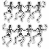 Tanzskelettquartiere Halloween Thunder_Cove Aufkleber (Vorderseite)