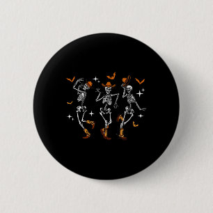 Tanzskeletts Dance Cowboy Western Halloween C Button