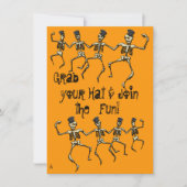 Tanzskeletts-Party Einladung (Vorderseite)