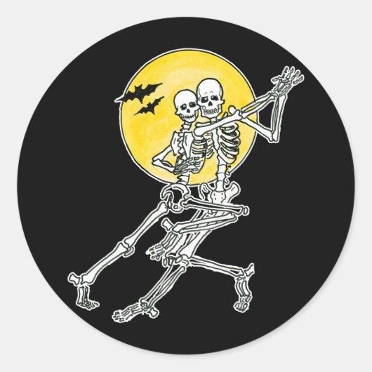 Tanzskeletts Sticker/Umschlag Aufkleber (Vorderseite)
