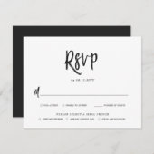 Tanzskript Black Wedding RSVP Wahlmöglichkeit (Vorne/Hinten)