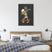 Tanzskull Leinwanddruck (Insitu (Schlafzimmer))