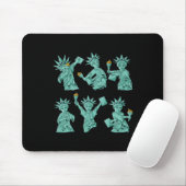 Tanzstatue 4. Juli USA Boys Gir Mousepad (Mit Mouse)