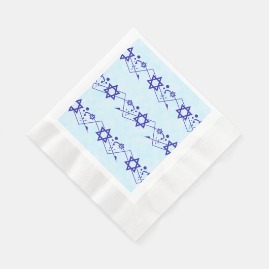 Tanzstern von David auf Wolken Serviette (Ecke)