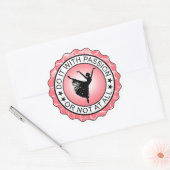 TANZSTICKER RUNDER AUFKLEBER (Umschlag)