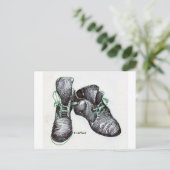 Tanzstiefel Postkarte (Stehend Vorderseite)