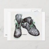 Tanzstiefel Postkarte (Vorne/Hinten)