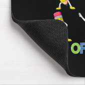 Tanzstifte 100. Schulmädchentag Jungen Kind Mousepad (Ecke)