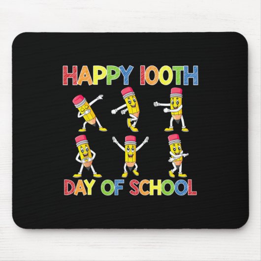 Tanzstifte 100. Schulmädchentag Jungen Kind Mousepad (Vorne)