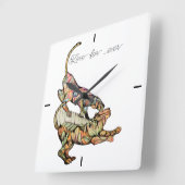 Tanzstil für immer quadratische wanduhr (Winkel)