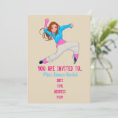 Tanzstil Moderner Tanz Erwägung Einladung (Stehend Vorderseite)