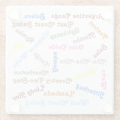 Tanzstile Glasuntersetzer (Rückseite)