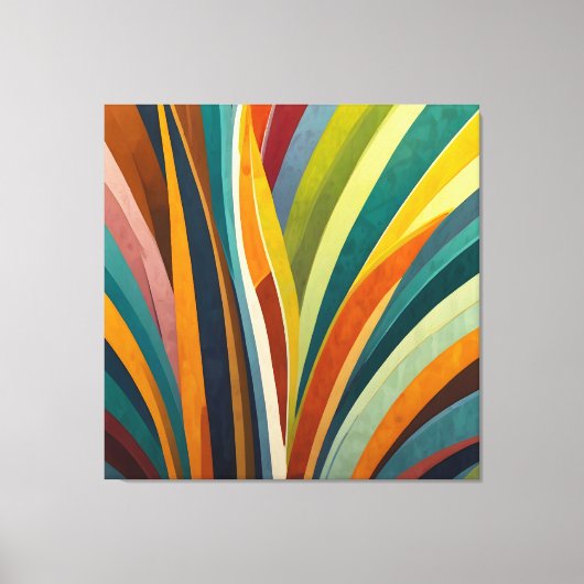 Tanzstreifen in Farbe Leinwanddruck (Vorderseite)