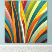 Tanzstreifen in Farbe Leinwanddruck (Insitu (Holzboden))